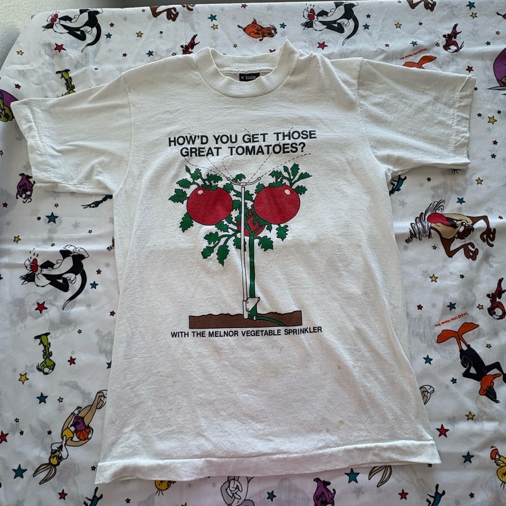 Screen Stars White Tomato Graphic Tee